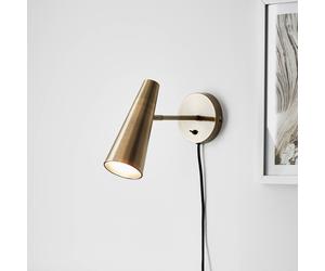 Markslöjd Foco de pared Peak, 1 luz, latón envejecido