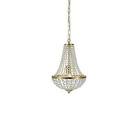 Markslöjd Gränsö lámpara colgante 1x60 W latón-transparente 106118