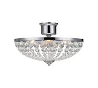 Markslöjd Gränsö lámpara de techo 3x40 W cromo-transparente 105316