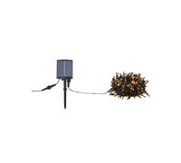 Markslöjd Guirnalda de luces Suno, negra, solar, USB, 300 luces, IP44