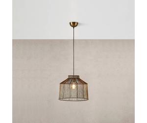 Markslöjd Lámpara colgante Capanna, metal, latón envejecido