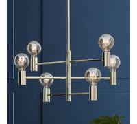 Markslöjd Lámpara colgante Capital, latón, 6 luces