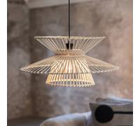 Markslöjd Lámpara colgante Duplici, natural, bambú, Ø 57 cm, E27