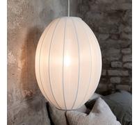 Markslöjd Lámpara colgante Florence, blanca, Ø 40 cm, nailon