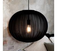 Markslöjd Lámpara colgante Florence, negra, Ø 50 cm, nailon