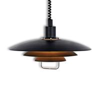 Markslöjd Lámpara colgante Kirkenes negra, altura regulable True