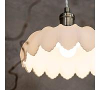 Markslöjd Lámpara colgante Kurage, latón envejecido, cristal esmerilado, Ø 25,5 cm