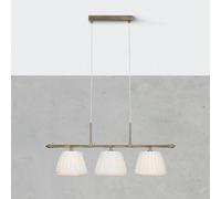 Markslöjd Lámpara colgante Oxford, color latón, longitud 83 cm, 3 luces.