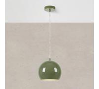 Markslöjd Lámpara colgante Pop, Ø 20 cm, verde, metal