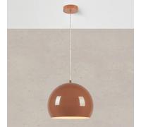 Markslöjd Lámpara colgante Pop, Ø 28 cm, marrón, metal