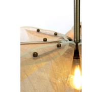 Markslöjd Lámpara colgante Styrka, Ø 75 cm, latón/beige, fibra de plátano