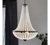 Markslöjd Lámpara de araña GRÄNSÖ, negro, IP20, Ø 40 cm