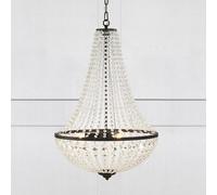 Markslöjd Lámpara de araña Gränsö, negro, IP20, Ø 50 cm