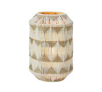 Markslöjd Lámpara de mesa Ano, altura 35 cm, textil, beige/marrón