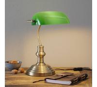 Markslöjd Lámpara de mesa Bankers 42 cm de alto, verde