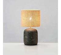Markslöjd Lámpara de mesa Montagna, hormigón, yute, 32 cm