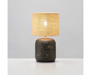 Markslöjd Lámpara de mesa Montagna, hormigón, yute, altura 45 cm