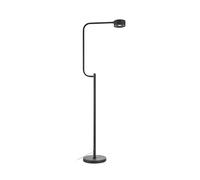 Markslöjd Lámpara de pie LED Hugo, negra, hierro, altura 130 cm, atenuable.