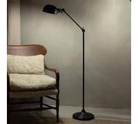 Markslöjd Lámpara de pie Portland, x2 ajustable, negro