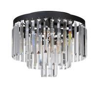 Markslöjd Ventimiglia lámpara de techo 4x40 W negro-transparente 106563