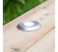 Markslöjd Lámpara empotrable LED Garden 24 Decklight, plateada, luz superior, 3 W EC:EPREL:781860