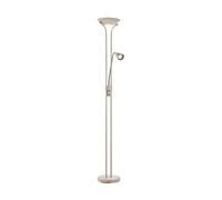 Markslöjd Lámpara LED de pie Modu, beige, brazo de lectura LED, altura 180 cm, atenuable.