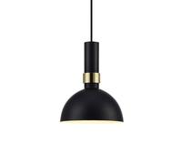 Markslöjd Larry lámpara colgante 1x60 W negro-oro 106974