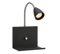 Markslöjd Logi lámpara de pared 1x7 W negro 107141