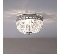 Markslöjd Plafón Etienne vidrio cristal Ø 25cm cromo