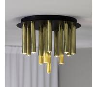 Markslöjd Plafón Gocce, 13 luces, latón/negro, hierro, G9