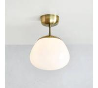 Markslöjd Plafón Rise, latón envejecido, cristal, Ø 25 cm