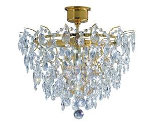 Markslöjd Rosendal lámpara de techo 4x40 W transparente-oro 100510