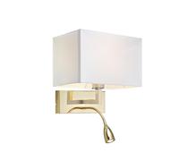 Markslöjd Savoy lámpara de pared 2x60 W blanco-latón 106308