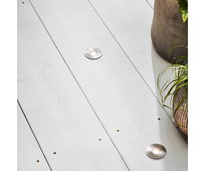 Markslöjd Set de 3 focos Garden 24 Decklight en plata, 3x0,8W