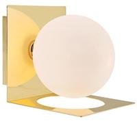 Markslöjd Zenit lámpara de pared 1x18 W blanco-latón 108085