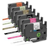 Markurlife Cintas Coloridas Sustitutivas 12mm Recambio para Brother P-Touch