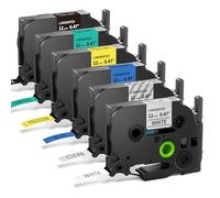 Markurlife TZe Tz Tape 12mm 0.47 Laminated Durable Label Maker Tape TZE131 TZE231 TZE335 TZE531 TZE631 TZE731, Compatible con Brother P-Touch PTH100/101/110/200 D210/410/710bt/66 10bt E1 10/550 W