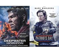 Marky Marks Great American Movie Collection: Deep Water Horizon & Patriots Day 2 Film Favorites Double Feature DVD Bundle