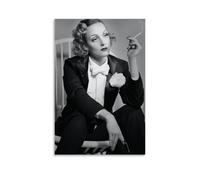 Marlene Dietrich Lienzo Póster Decoración Pintura Sala de Estar Arte Mural Dormitorio Impresión de Pared Pintura Arte Moderno Hogar Boy Habitación Impresión Pintura Chica Vacaciones Mural 08 x 12