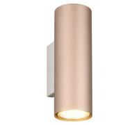 Marley Aplique de pared (35 W, L x An x Al: 8 x 6 x 18 cm, Marrón, GU10, 2 ud.)