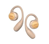 Marley House of Liberate Auriculares de Oído Abierto - Auriculares Bluetooth Abiertos con Micrófono Integrado, 20 Horas de Reproducción, Estuche de Carga USB-C, Materiales Sostenibles, Crema