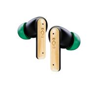 Marley House of Little Bird Auriculares Inalámbricos Bluetooth, Control Táctil, Micrófono Integrado, 24 H de Uso con Estuche, Carga Rápida USB-C, Materiales Sostenibles, Modos Cine y Juego, Negro