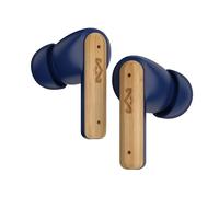 Marley House of Little Bird True Wireless Bluetooth Earbuds - IPX4, Azul | Auriculares Inalámbricos, Micrófono Integrado, 24 Horas de Reproducción, Carga Rápida por USB-C, Sostenibles