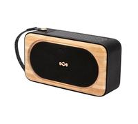 Marley House of Roots - Altavoz solar Bluetooth portátil pequeño para viajes y exteriores, IP67, 14 horas de tiempo de reproducción, mini altavoz para teléfono móvil, color negro