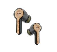 Marley Rebel Earbuds - Funciones de Audio inalámbricas, Recargables y Control táctil, 30 Horas de Tiempo de reproducción con Estuche Elegante y portátil, Negro