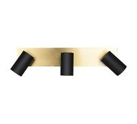 Marley Regleta (35 W, L x An x Al: 9 x 48 x 15 cm, Dorado/Negro, GU10, 3 ud.)