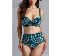 Marlies Dekkers Lotus Blue And Green Plunge Balcony Bikini Top Talla: 75E | Bikinis Outlet | Mujer | Azul