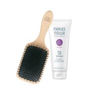 Marlies möller set marine moisture, cepillo para el cuero cabelludo +