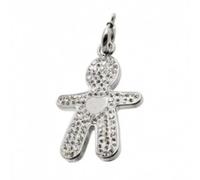 MARLU' Colgante de acero para mujer con cristales y corazón, figura humana, modelo 15CN015
