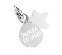 MARLU' Colgante de mujer de acero, colgante con medalla grabada "Escuadrón de los sueños" y estrella, modelo 25CH0012